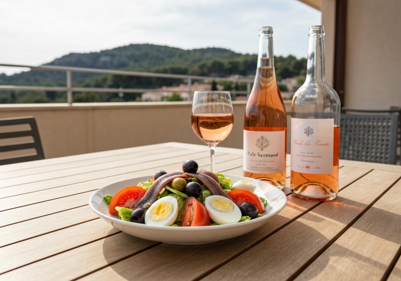 accord vin rosé salade niçoise