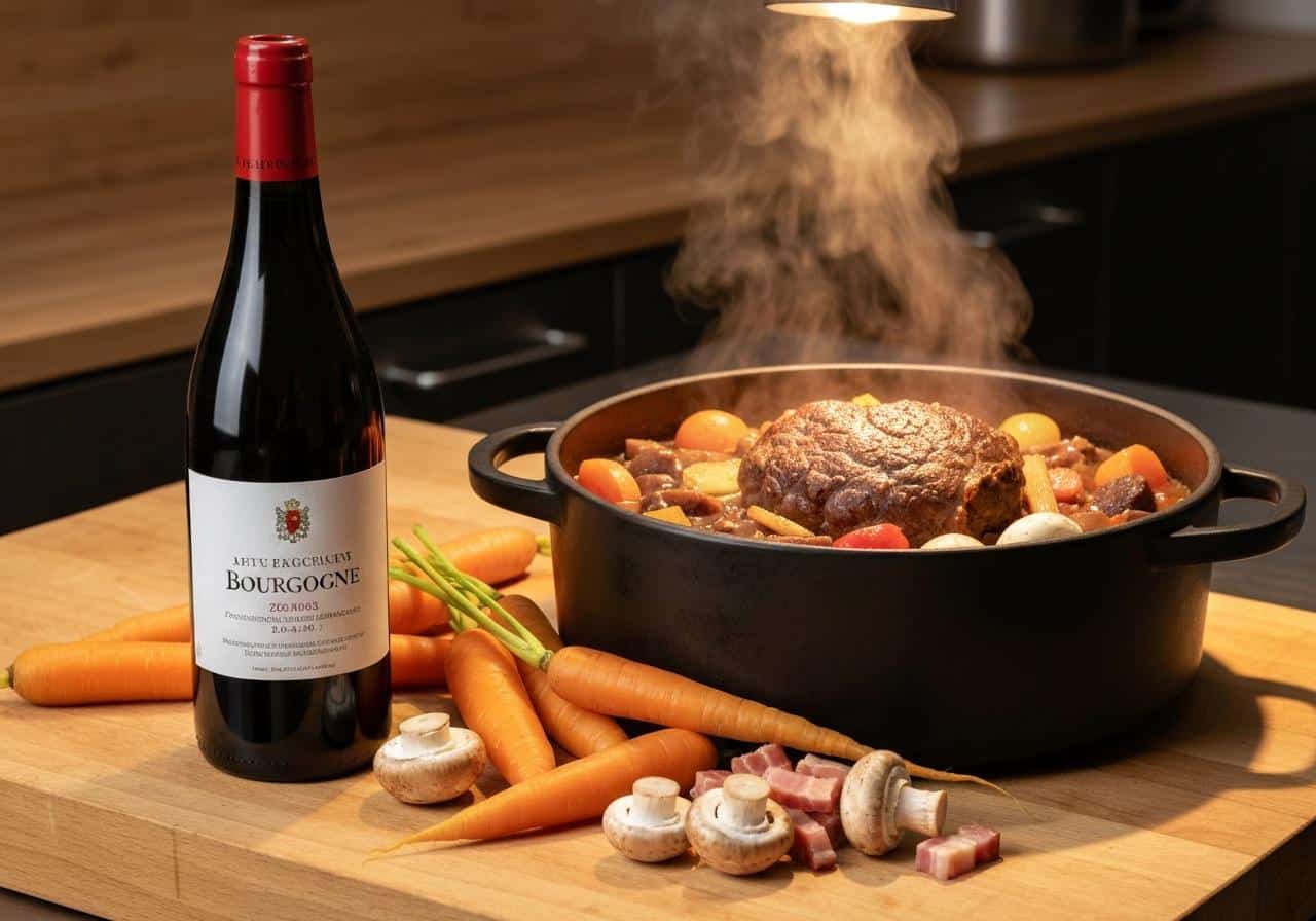 vin rouge Bourgogne cuisine