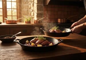 Recette canard en sauce au vin rouge