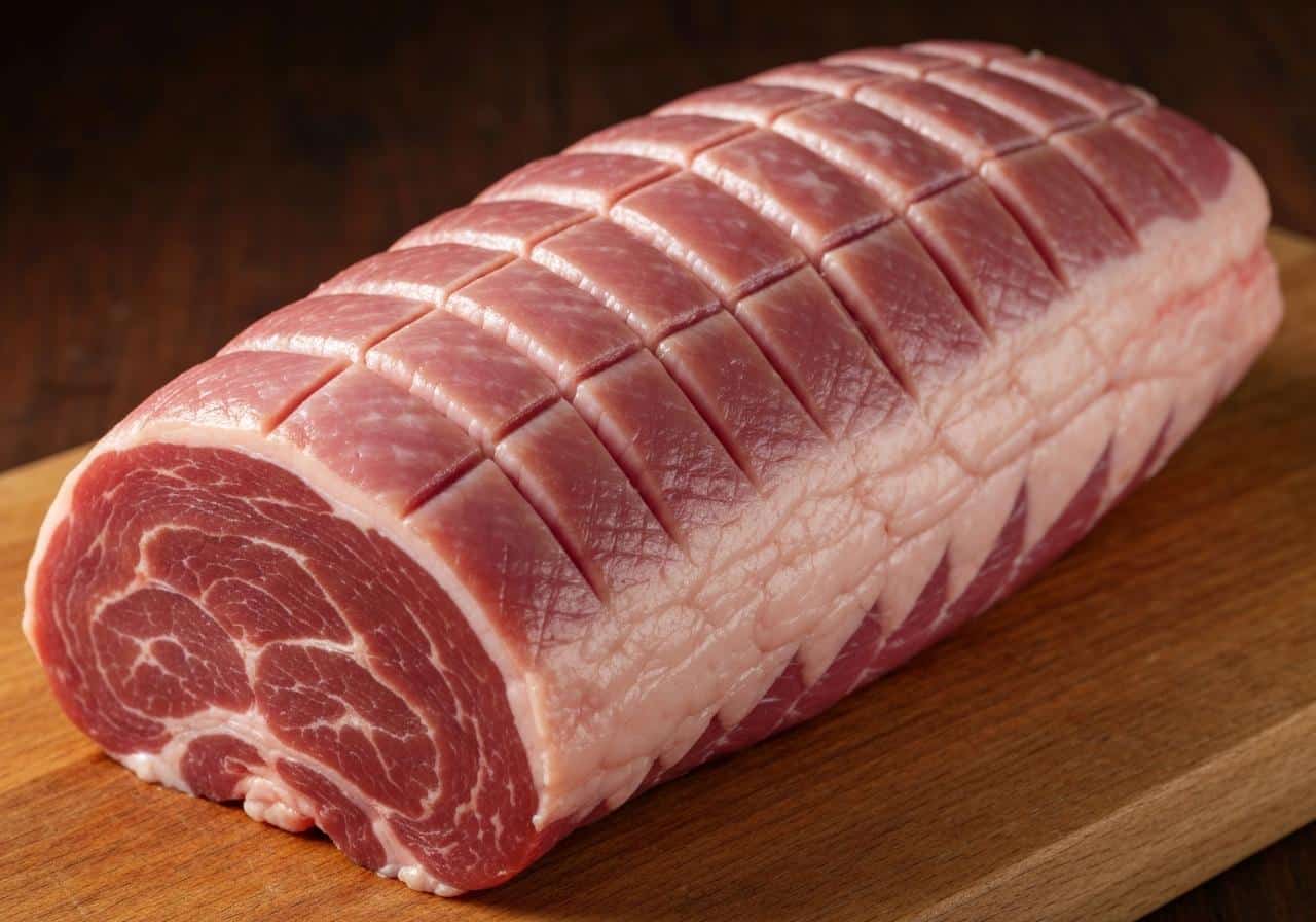 Magret de canard côté peau quadrillé dans poêle
