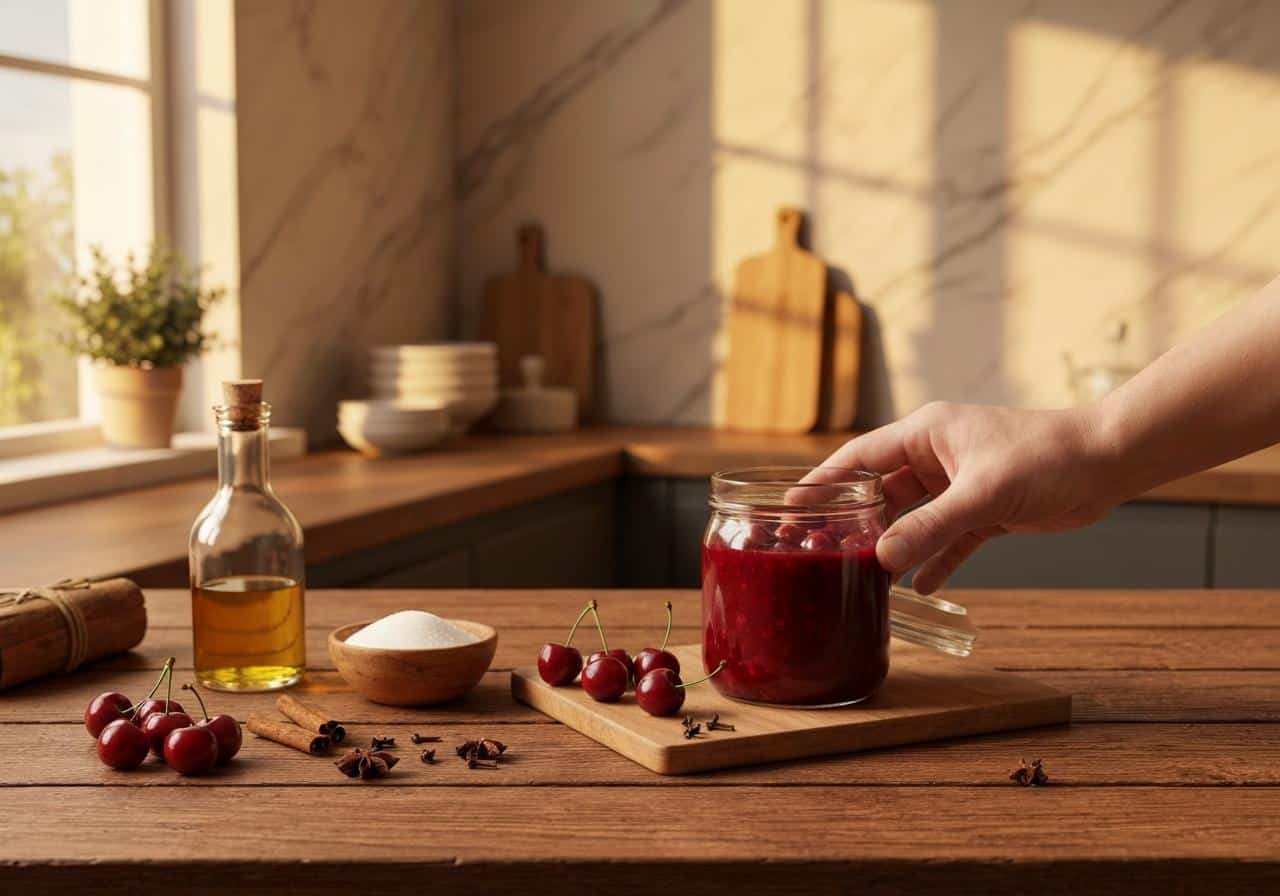 Quels sont les ingrédients de la sauce aux cerises VH ?