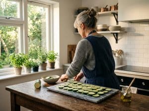 courgettes au four en rondelles