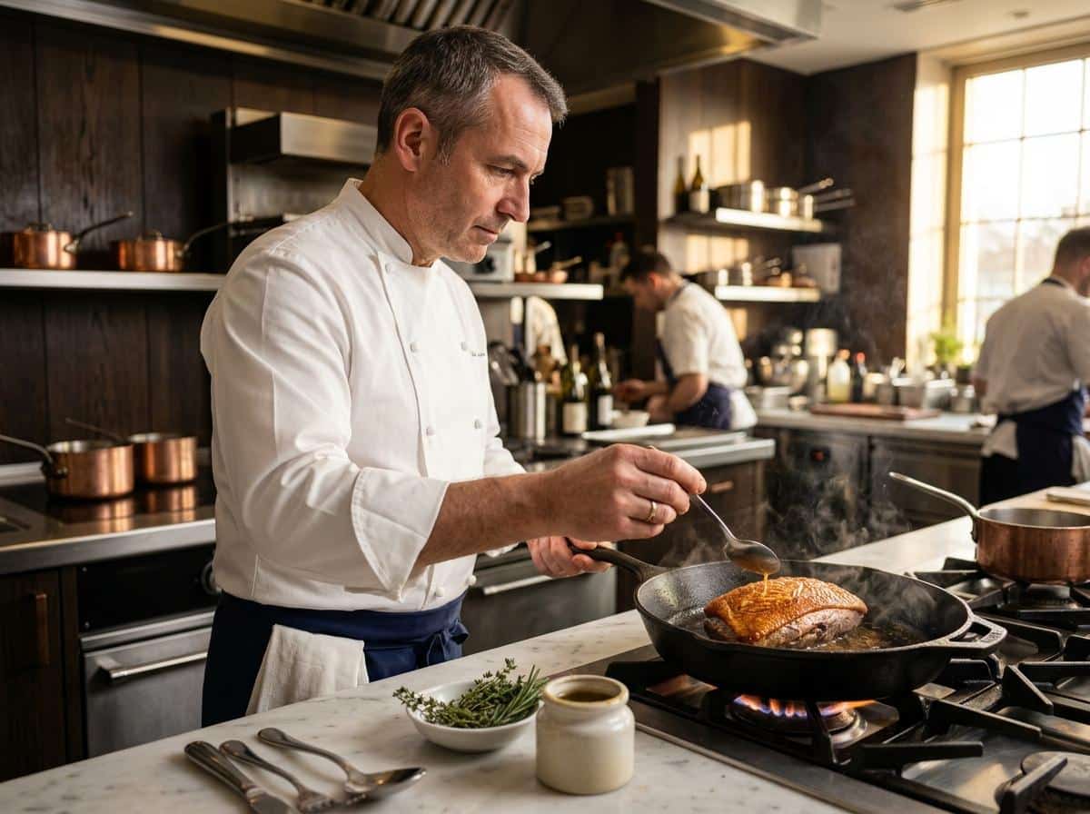Comment Philippe Etchebest cuit-il le magret de canard à la poêle ?