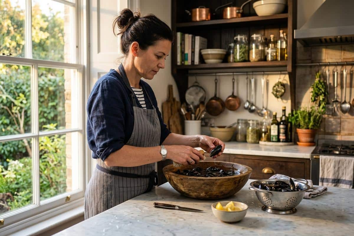 Comment préparer les moules avant la cuisson ?