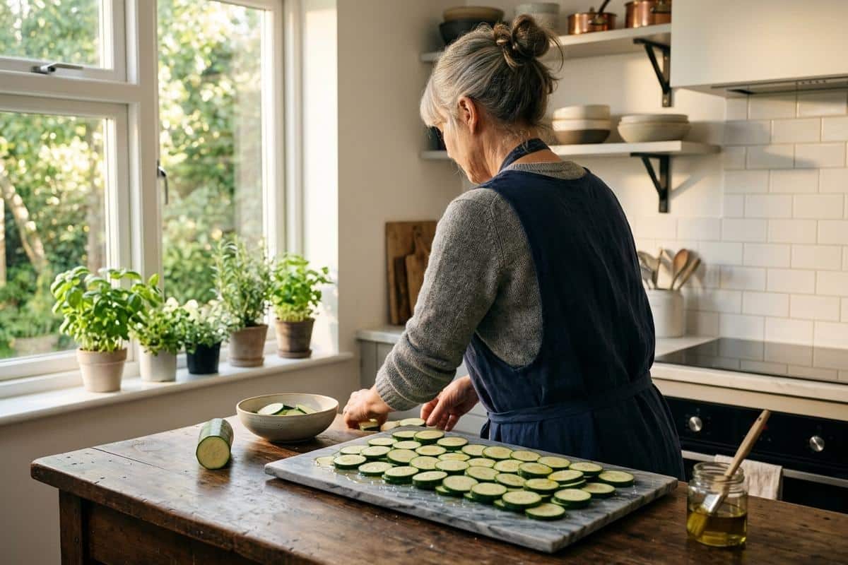 courgettes au four en rondelles