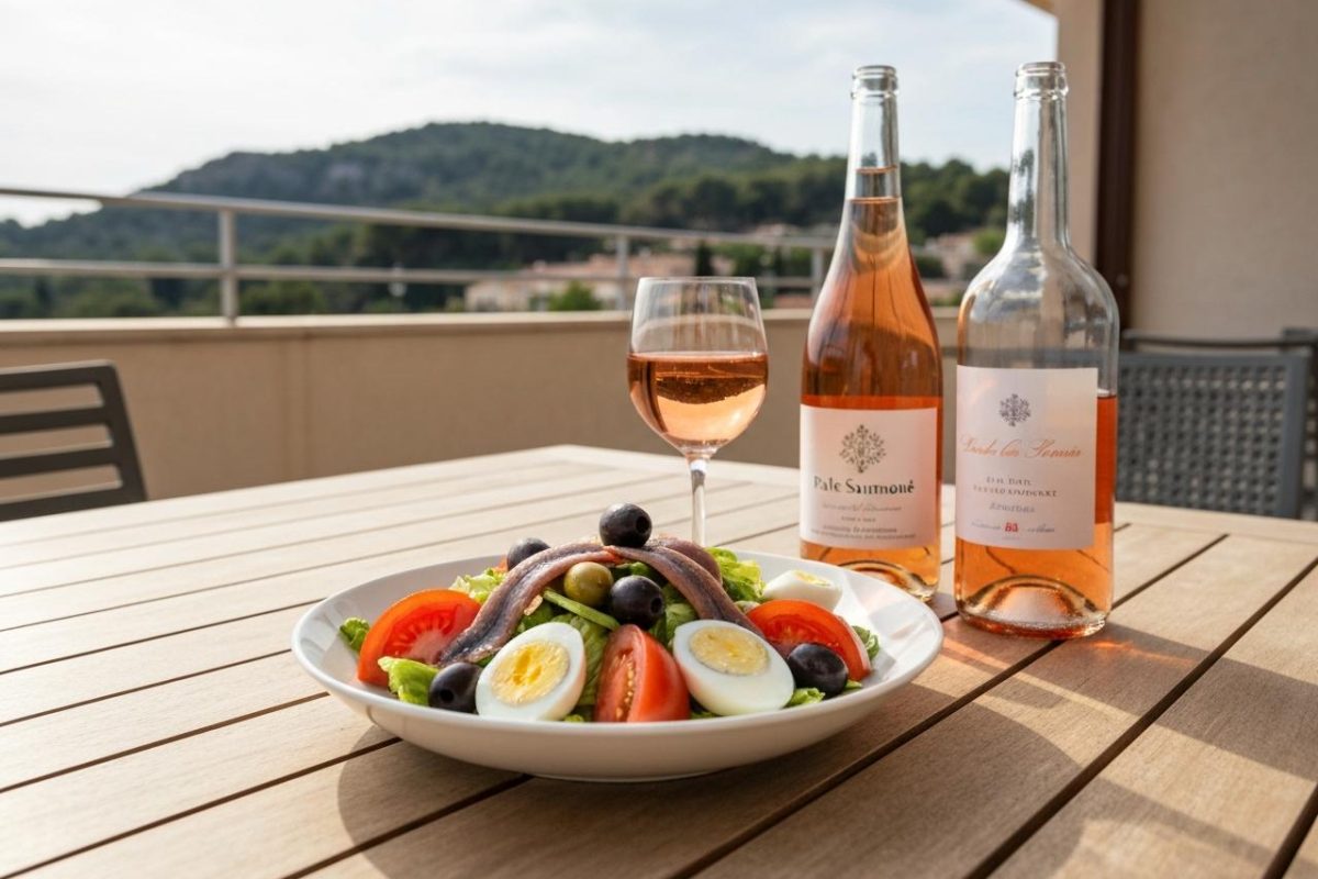 accord vin rosé salade niçoise